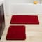 Hastings Home Hastings Home 2 Piece Memory Foam Shag Bath Mat Set - Burgundy 567991RMG - alternate 1
